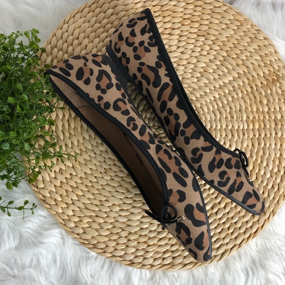 NWOT Leopard print pointed toe size 8 flats Merona - Picture 3 of 6